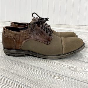 Bed Stu Men’s Brown Leather Suede Cap Toe Oxfords - sz 9.5